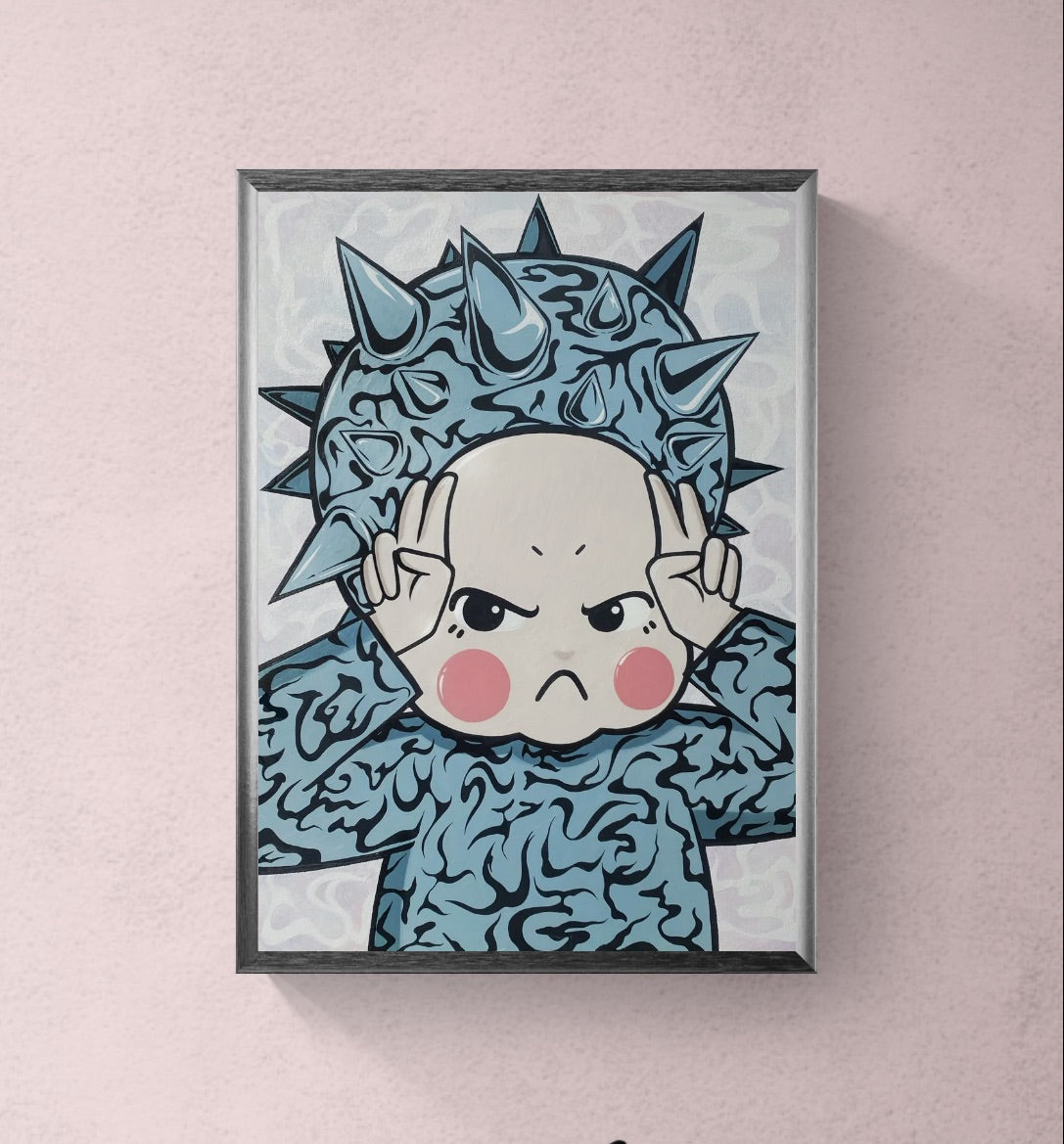 ”little rebel” print A2
