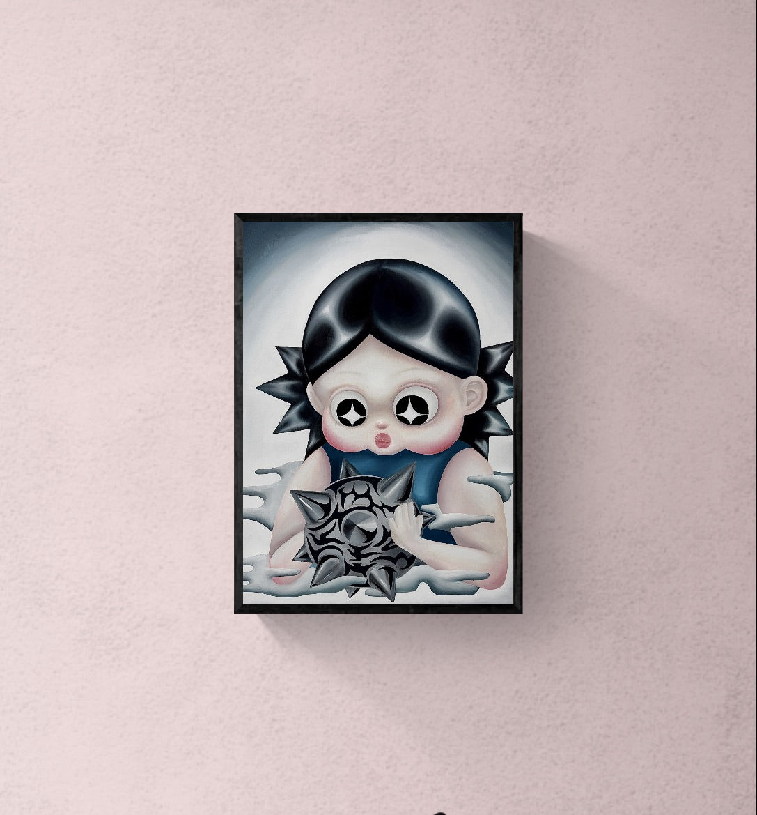“curiosity (untrained)” print A3